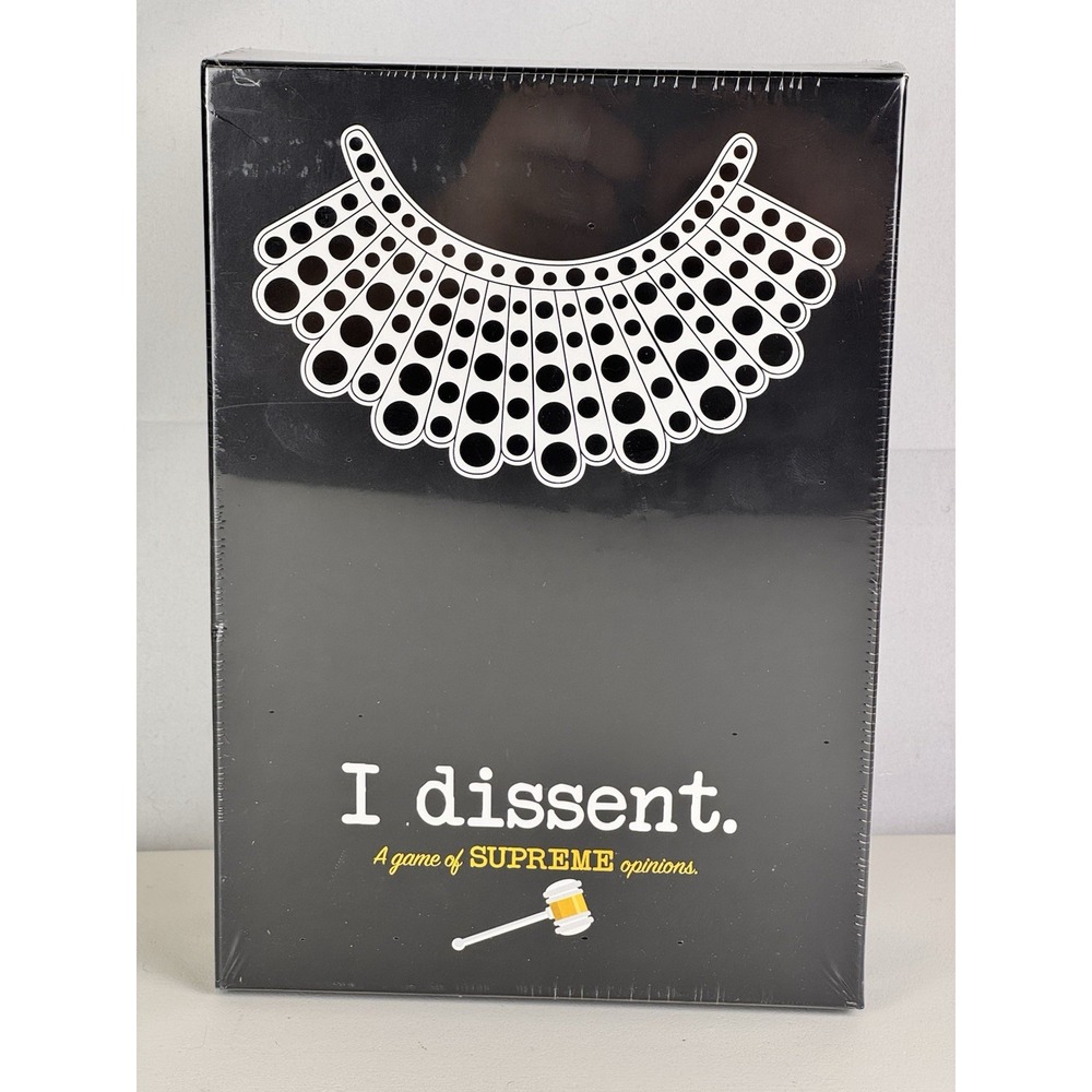 I Dissent Game of Supreme Opinions RBG Trivia Card Game NEW Sealed